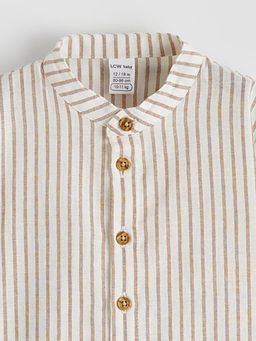 ?izgili Hakim Yaka Erkek Bebek G?mlek ve Pantolon