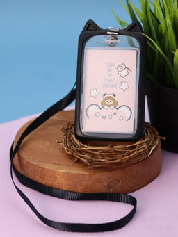 Футляр для карт на ленте "Lucky panda", black