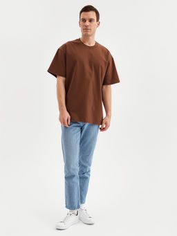 Футболка мужская MINAKU: Moments, размер 42-44, коричневая