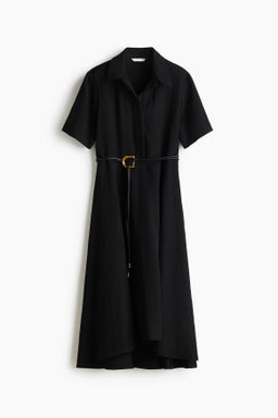 Vestido camisero con cintur?n de anudar