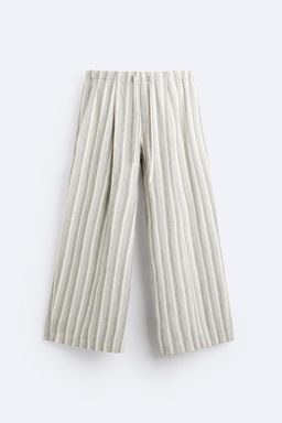 WIDE-FIT STRIPED TROUSERS - LIMITED EDITION - Zara фото 7