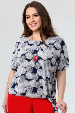 Блуза женская 4262/01/Белый, черный - Rise фото 2