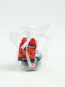 Цена за 2 шт. Драже новогоднее в круглой банке с шильдом Год был трындец, 35 г