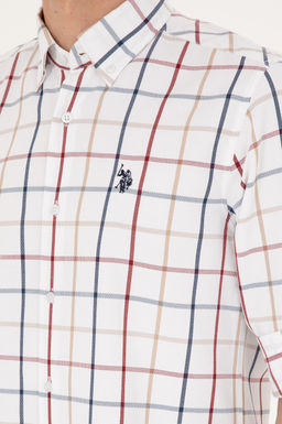 U. S. Polo Assn / Мужская белая рубашка с длинным рукавом - U.s. polo assn фото 7