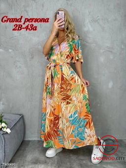 Платье длинное на запах - Bruno фото 2