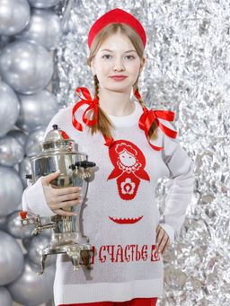 Джемпер вязаный Счастье