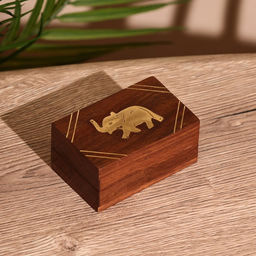 Шкатулка «Слоник», 7.5×5×3.3 см, дерево шишам