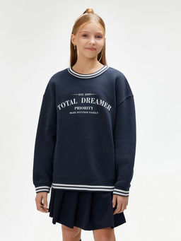 ACOOLA / Джемпер детский для девочек Amesha темно-синий  фото 2