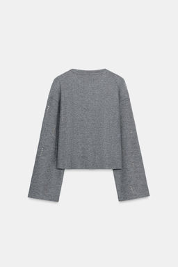 SPARKLY RIBBED JUMPER - Zara фото 7