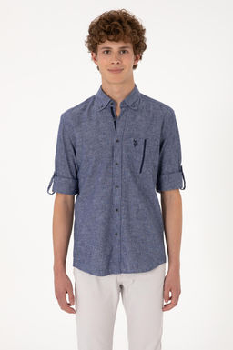 Erkek Lacivert Uzun Kollu G_mlek Sepette S_rpriz _ndirim