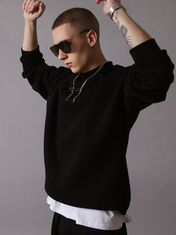 Свитшот оверсайз К501 Черный от фабрики Спортсоло