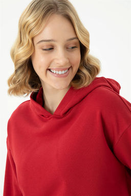 Женская красная толстовка с капюшоном Неожиданная скидка в корзине - U.s. polo assn фото 4