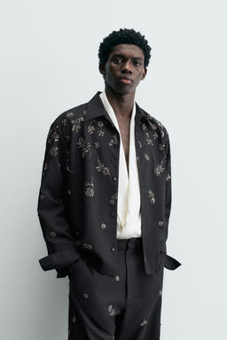 LIMITED EDITION SEQUIN FLOWING SHIRT - Zara фото 2