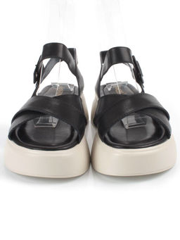 08-PEY256-2 BLACK Босоножки женские (натуральная кожа)