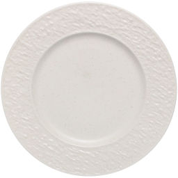 Тарелка керамическая обеденная "Perfetto" 27см фактурный узор, бежевая