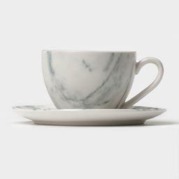 Набор чайный фарфоровый Magistro Real Marble, 4 предмета: 2 чашки 150 мл, 2 блюдца d=12,5 см  фото 4
