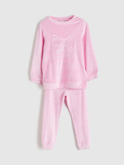 Bisiklet Yaka K?z ?ocuk Pijama Tak?m