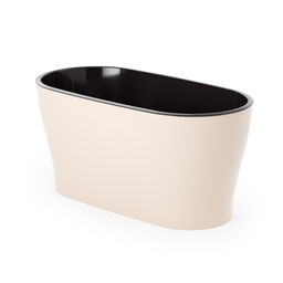 Горшок цветочный Лея 4л овальный двойной (с автополивом) (бежевый) М8590 - Альтернатива фото 2