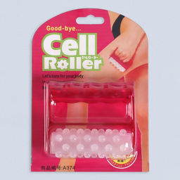 Массажёр антицеллюлитный, 9 × 8 × 3 см, цвет белый/розовый