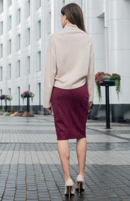 Свитер трикотажный бежевый - Donna saggia фото 7