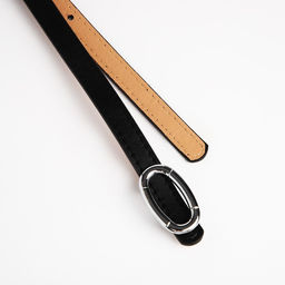 Ремень женский, ширина 1 см, пряжка металл, цвет чёрный - Simaland фото 4