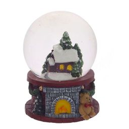 Фигурка декор с стекл шаре "Домик", D4,5 см, L5 W5 H6 см