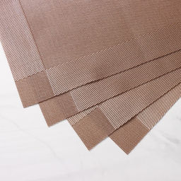 Набор салфеток сервировочных на стол Доляна Шахматы, 4530 см, 4 шт, цвет светло-коричневый  фото 5