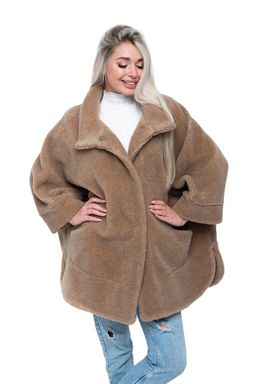 ПОНЧО WOOL CAMEL цвет Кемел (р. 40-58)