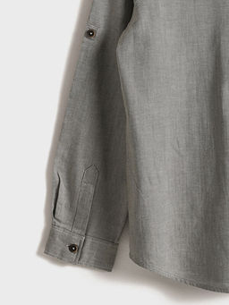 Hakim Yaka Basic Uzun Kollu Erkek ?ocuk G?mlek