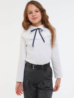 Блузка для девочек - Синий мир фото 2