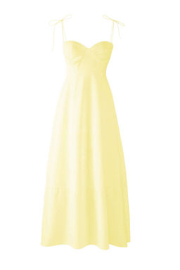 TRENDYOLMILLA Beyaz Drape Detayl? Dokuma Maxi Elbise TWOSS24EL01128 фото 18