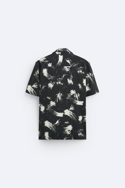 ABSTRACT PRINT STRETCH SHIRT - Zara фото 7