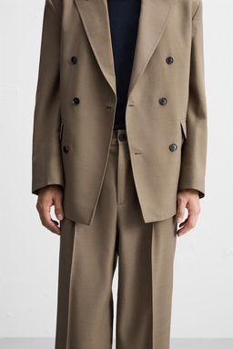 WOOL BLEND SUIT TROUSERS - Zara фото 5