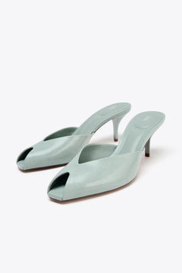 PATENT-EFFECT SANDALS - Zara фото 9