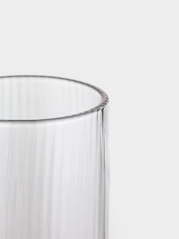 Набор бокалов для шампанского Just for you, 180 мл, 2 шт., 7×24 см, ребристые, стекло, прозрачный