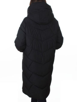 A621 BLACK Пальто зимнее женское (200 гр. холлофайбер)
