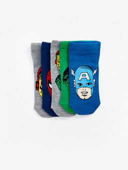 Spiderman Desenli Erkek ?ocuk Patik ?orap 5li - Waikiki фото 2