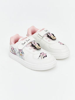 Minnie Mouse Bask?l? K?z Bebek Spor Ayakkab?