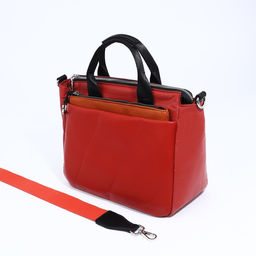 Сумка-тоут на молнии, цвет красный - Simaland фото 7