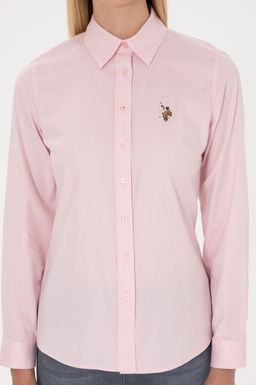 Kad_n A__k Pembe Uzun Kollu Basic G_mlek - U.s. polo assn фото 6