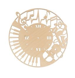 Заготовка для декорирования Mr. Carving ВД-849 Часы музыканта фанера d 40 см х 0.4 см