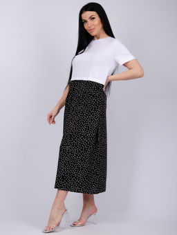 Платье "Виттория 3" горох, вискоза/кулирка (М)