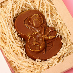 Бельгийский шоколад 8 марта. Три тюльпана, 80 г