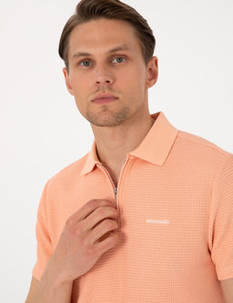 Somon Slim Fit _rme Dokulu Polo Yaka Ti__rt