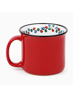 Кружка керамическая, новогодняя «Гирлянда», 450 мл