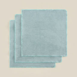 Салфетки махровые SL HOME: Frame «Аззура», 30×30 см - 3 шт., хлопок 100%, бирюзовые