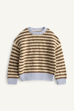 JERSEY PUNTO RAYAS CONTRASTE LIMITED EDITION / Marr?n / Crudo - Zara фото 6