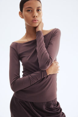 Top con escote barco - H&m фото 3