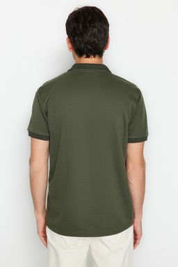 TRENDYOL MAN Premium Haki Regular/Normal Kesim Aplikeli Pike Polo Yaka T-shirt TMNSS23PO00016 - Trendyolmilla фото 6