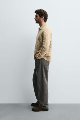 BRUSHED STRAIGHT-LEG JEANS - Zara фото 4